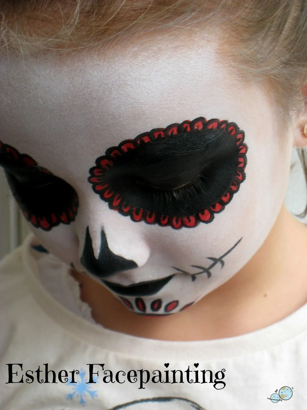 MAQUILLAJE DE HALLOWEEN PARA NIÑOS - CALAVERA MEXICANA