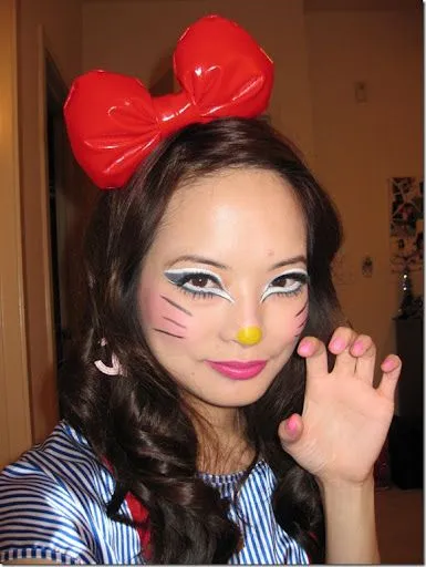 Maquillaje de Hello Kitty para halloween - Nos disfrazamos