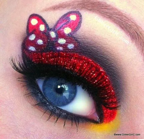 Maquillaje inspirado en Minnie. Tutorial. | Ideas y material ... Maquillaje inspirado en Minnie. Tutorial. | Ideas y material ...