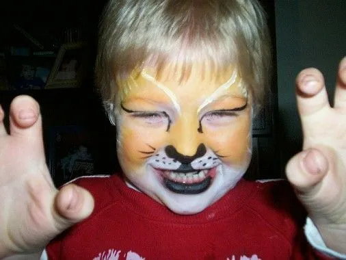 Maquillaje: Maquillaje fantasia leon