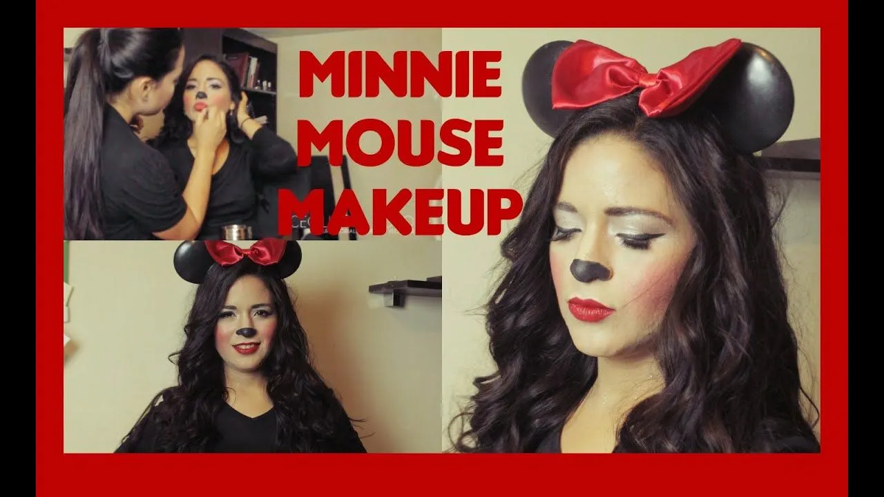 MAQUILLAJE MINNIE MOUSE Rápido y Sencillo | Cecilia del Bosque ♡ - YouTube