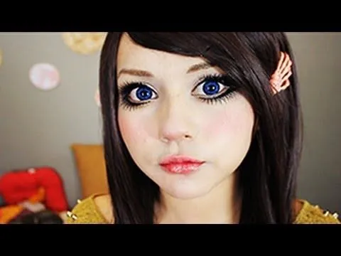 maquillaje de muñeca de porcelana ♥ miku (disfraz, cosplay) - YouTube