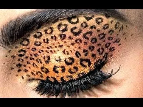 Maquillaje para ojos animal print - YouTube