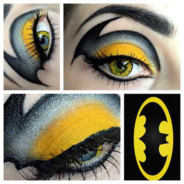 Maquillaje de ojos para Halloween estilo Batman | Decoración de ... Maquillaje de ojos para Halloween estilo Batman | Decoración de ...