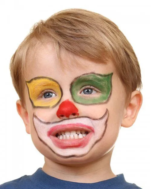 Un maquillaje de payaso con muchos colores - Ideas de maquillaje ... Un maquillaje de payaso con muchos colores - Ideas de maquillaje ...