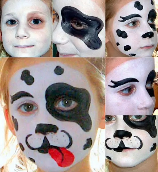 Maquillaje de Perro Dalmata -Manualidades Infantiles Maquillaje de Perro Dalmata -Manualidades Infantiles