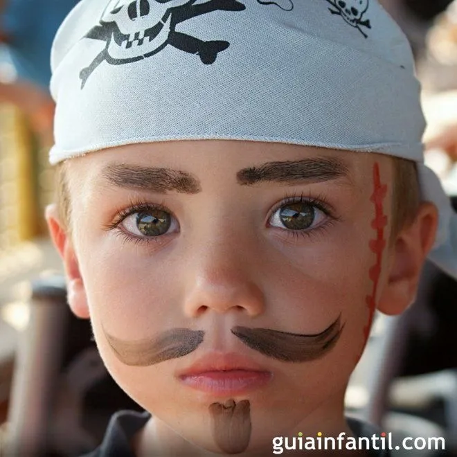 Maquillaje de pirata para los niños - Ideas de maquillaje para ...