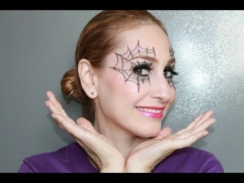 Maquillaje de Telaraña para el dia de Halloween - YouTube