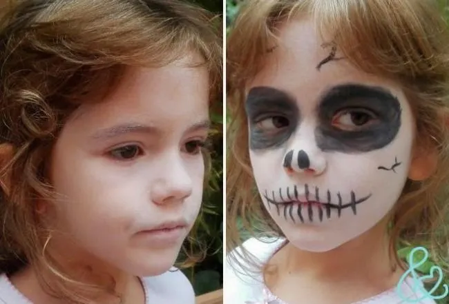Maquillaje terrorífico para niños (muy fácil) | Mujeres y Madres ... Maquillaje terrorífico para niños (muy fácil) | Mujeres y Madres ...