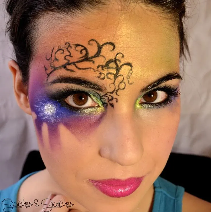 maquillaje+de+fantasia+anochecer | maquillaje fantasy | Pinterest
