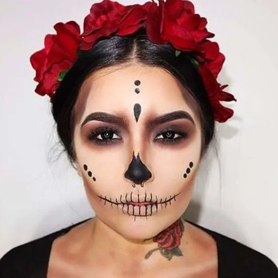 Maquillajes de Catrina súper sencillitos | Es la Moda Maquillajes de Catrina súper sencillitos | Es la Moda