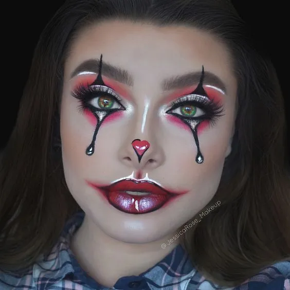 5 maquillajes de Halloween que funcionan como disfraz | Halloween makeup pretty, Halloween makeup clown, Halloween eye makeup 5 maquillajes de Halloween que funcionan como disfraz | Halloween makeup pretty, Halloween makeup clown, Halloween eye makeup