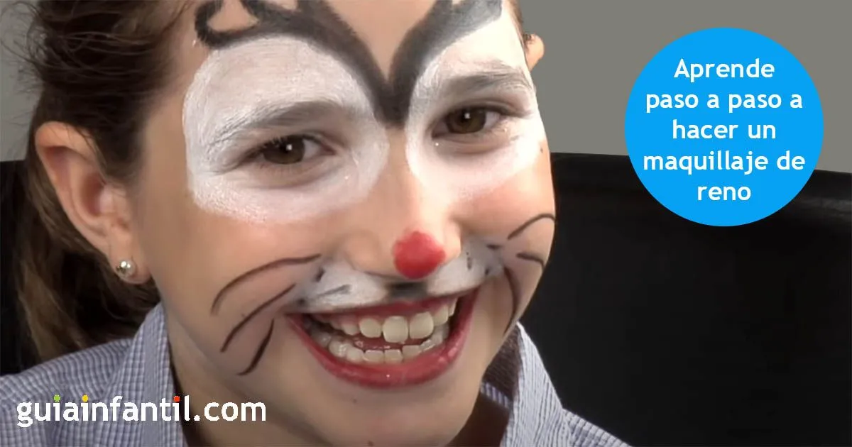Cómo maquillar a un niño de reno de Papá Noel Cómo maquillar a un niño de reno de Papá Noel