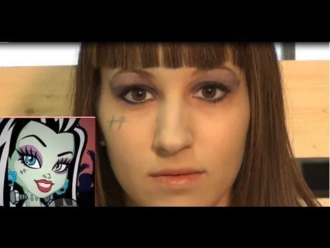 Cómo maquillarse de Frankie Stein de Monster High - YouTube Cómo maquillarse de Frankie Stein de Monster High - YouTube