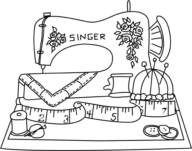 Maquina de coser para dibujar - Imagui