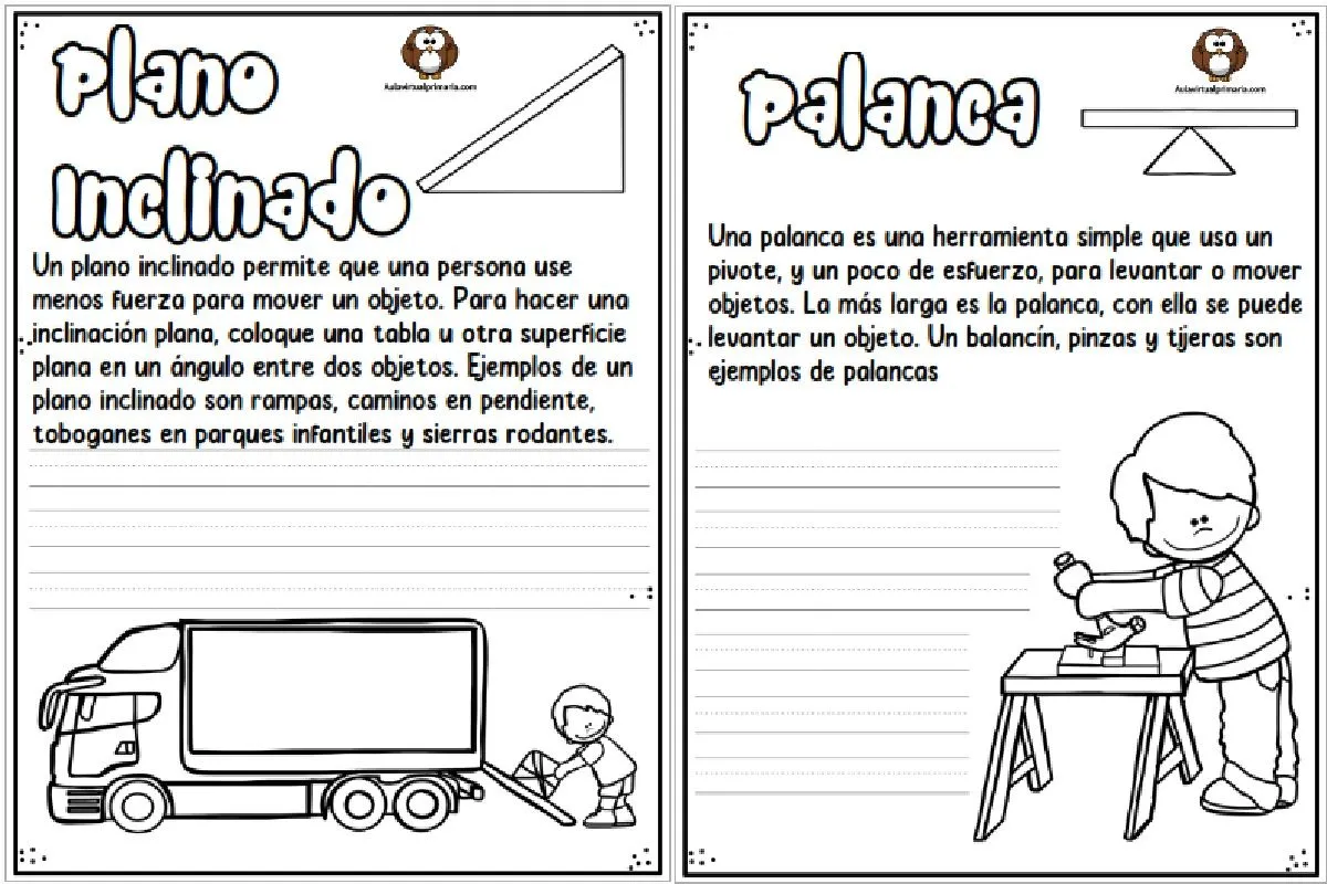 Maquinas Simples Para Colorear - AULA VIRTUAL PRIMARIA Maquinas Simples Para Colorear - AULA VIRTUAL PRIMARIA
