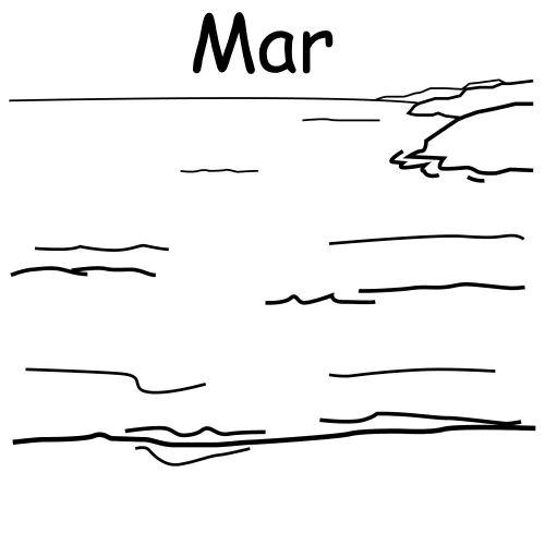 Mar en dibujos para colorear - Imagui