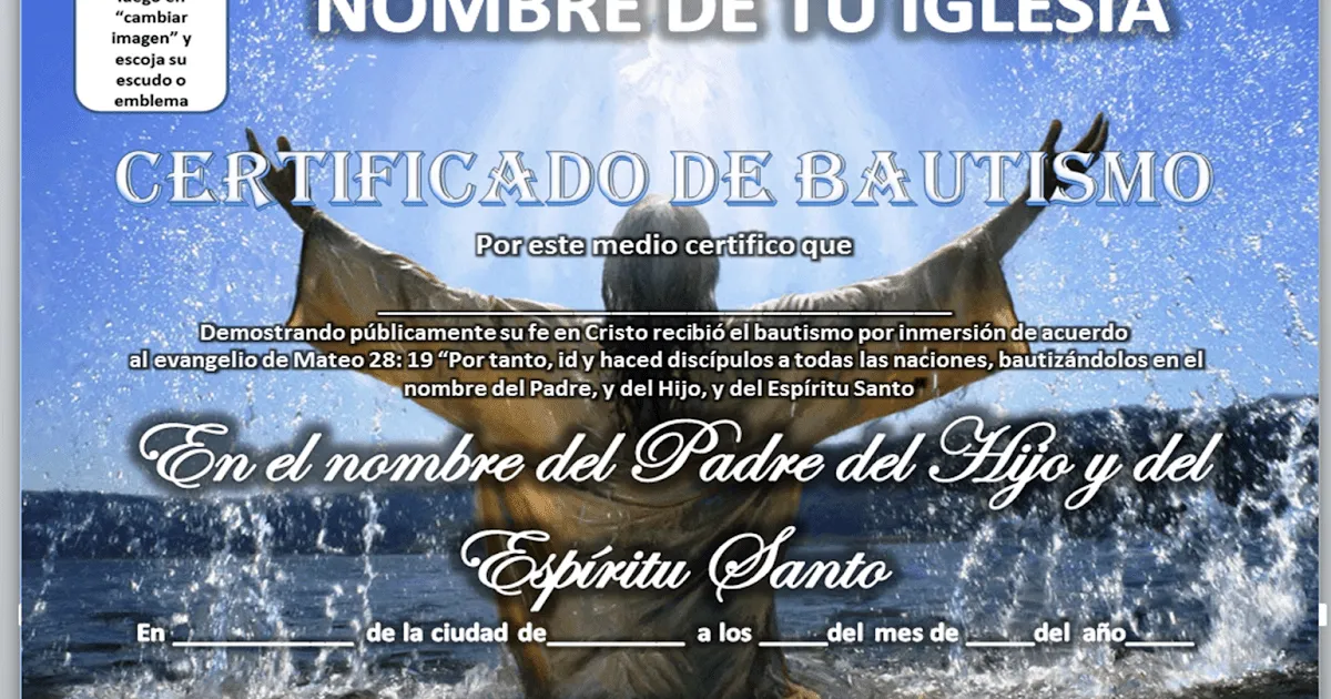 Mar de Vida Abundante: CERTIFICADOS DE BAUTISMO PARA DESCARGAR Mar de Vida Abundante: CERTIFICADOS DE BAUTISMO PARA DESCARGAR