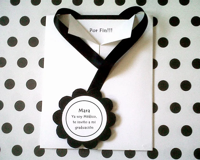 Mara Handmade Cards: Invitación de Graduación de Médico Mara Handmade Cards: Invitación de Graduación de Médico