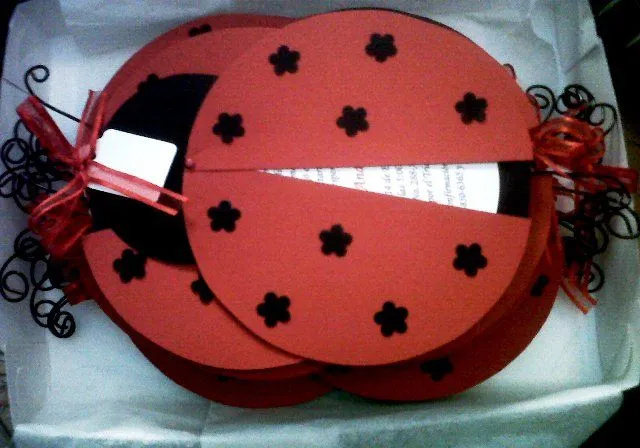 Mara Handmade : Invitación LadyBug o "