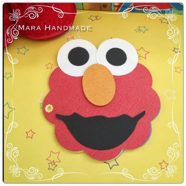 Mara Handmade : Invitación Elmo y Plaza Sésamo