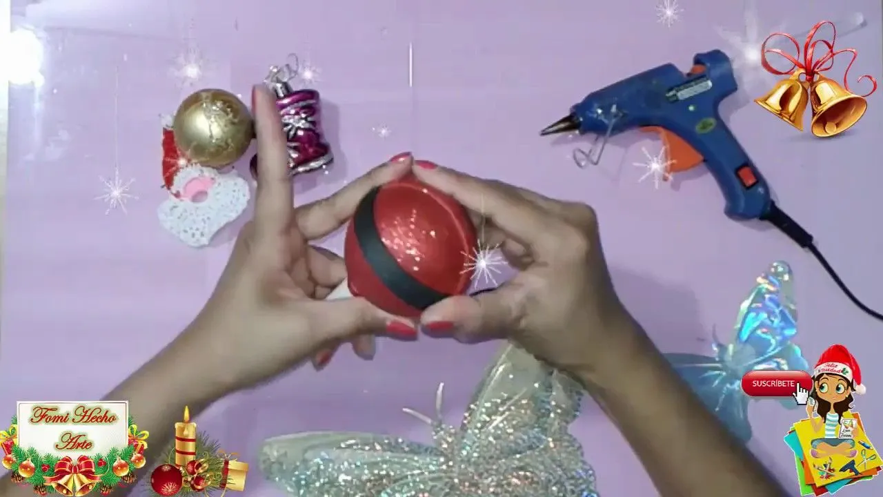 COMO HACER UNA MARACA NAVIDEÑA, PANZITA DE PAPA NOEL/FOMI NAVIDEÑO - YouTube COMO HACER UNA MARACA NAVIDEÑA, PANZITA DE PAPA NOEL/FOMI NAVIDEÑO - YouTube