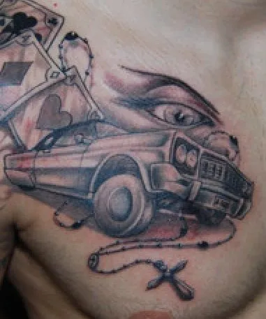 Maras y pandillas latinas.: TATTOOS DE GANGSTERS CHICANOS. Mi vida ...