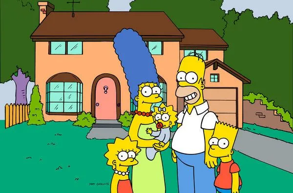 La imagen muestra a la familia 'The Simpsons' de dibujos animados ... La imagen muestra a la familia 'The Simpsons' de dibujos animados ...