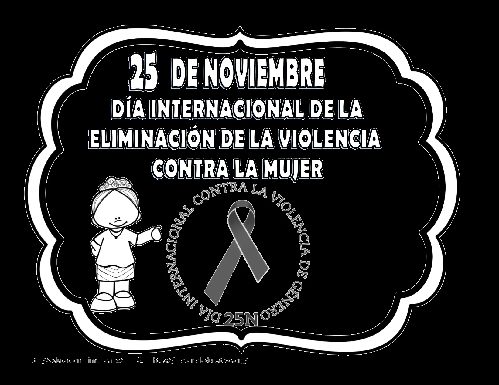 Maravillosos diseños de las efemérides del mes de noviembre en blanco y negro para colorear | Educación Primaria Maravillosos diseños de las efemérides del mes de noviembre en blanco y negro para colorear | Educación Primaria