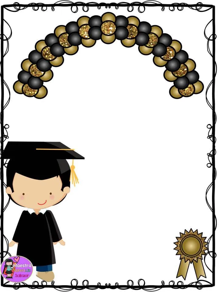 Maravillosos diseños para imprimir en carpetas o hojas para graduación | Material Educativo Maravillosos diseños para imprimir en carpetas o hojas para graduación | Material Educativo