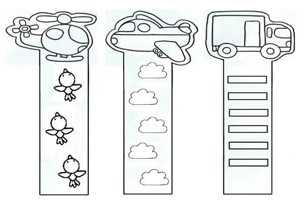 Marcadores de libros para colorear - Imagui