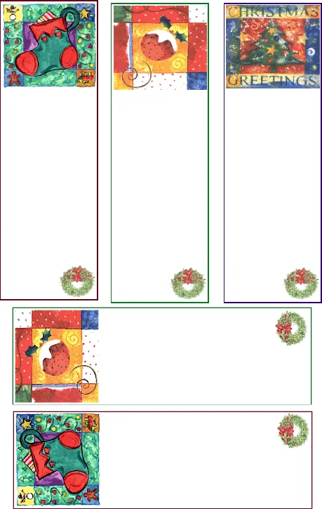 Bookmarks de Navidad Señaladores de libros para Navidad Bookmarks de Navidad Señaladores de libros para Navidad