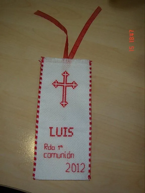 MARCAPAGINAS 1º COMUNION | Aprender manualidades es facilisimo.com MARCAPAGINAS 1º COMUNION | Aprender manualidades es facilisimo.com