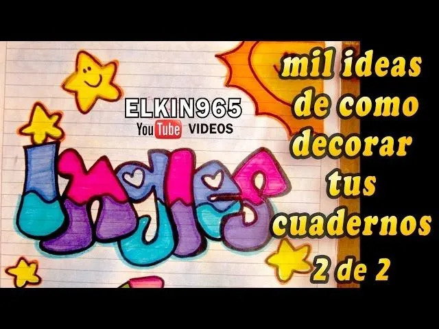 como marcar tus cuadernos mil formas 2 de 2 - YouTube como marcar tus cuadernos mil formas 2 de 2 - YouTube