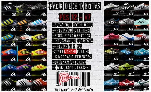 Pack de 81 botas V7 Full HD - by Nilton1248 Pack de 81 botas V7 Full HD - by Nilton1248