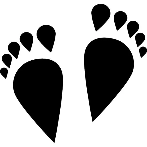 Marcas de pie de dibujos animados | Descargar Iconos gratis