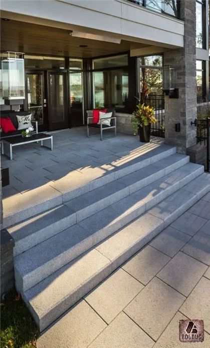 Marches prestige gris granite et dalle prestige. Prestige step and ...