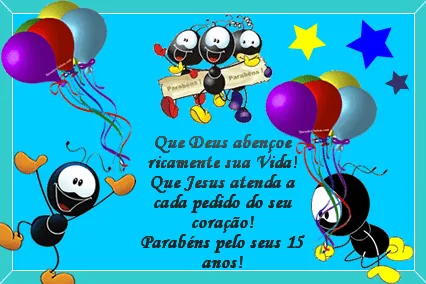MarciArte: Cartão de aniversário 15 anos (