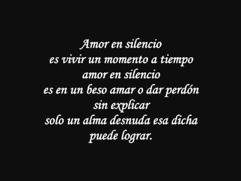 Marco Antonio Solis: Amor en silencio (con letra) - YouTube