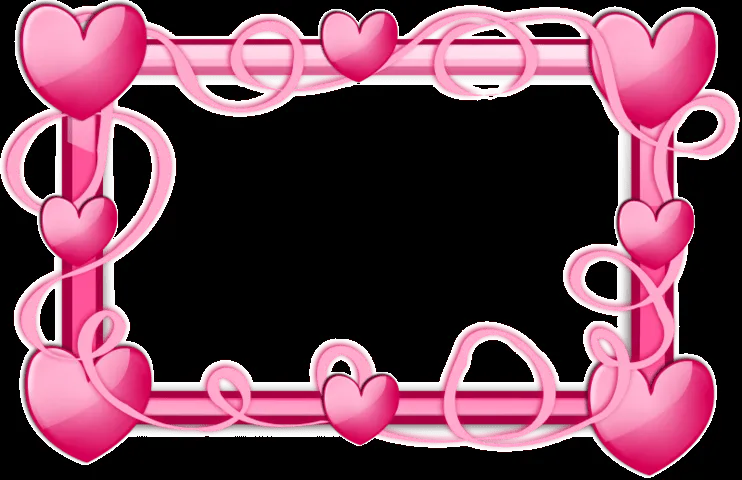 Marco de corazones de color rosa, Vectores - 365PSD.com Marco de corazones de color rosa, Vectores - 365PSD.com