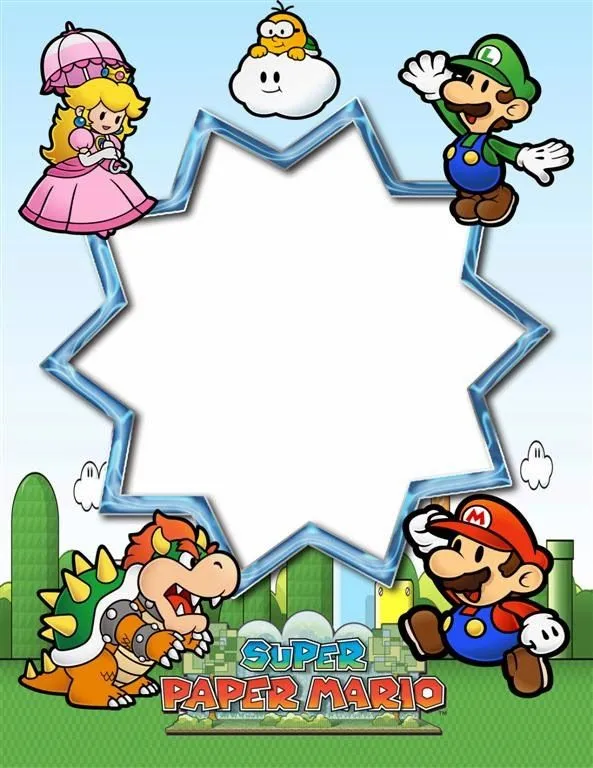 Marco digital para fotos inspirado en el videojuego Paper Mario ... Marco digital para fotos inspirado en el videojuego Paper Mario ...