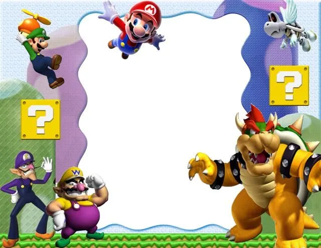 Marco digital inspirado en el videojuego Super Mario - Frames Marco digital inspirado en el videojuego Super Mario - Frames