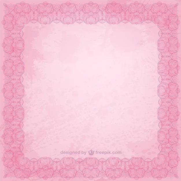 Marco floral de color rosa | Descargar Vectores gratis