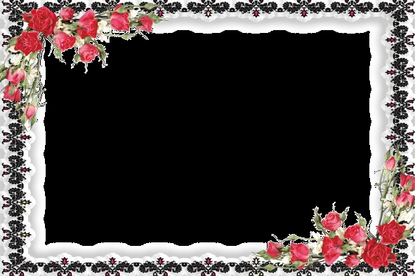 Marco con flores png - Imagui