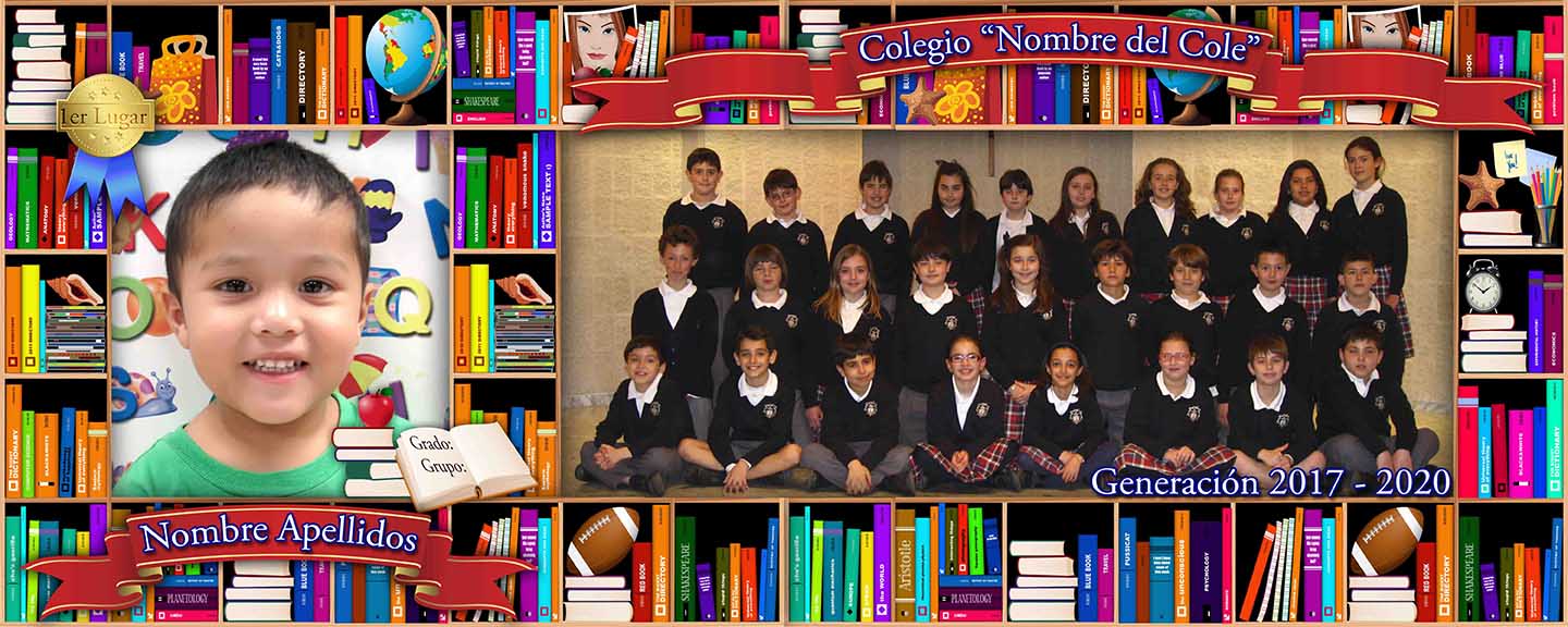 Marco para foto de graduación escolar - Plantillas para Photoshop 2014 Marco para foto de graduación escolar - Plantillas para Photoshop 2014