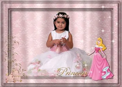 Marcos para fotos Gratis.: Marco de Princesa en Psd y Png. Marcos para fotos Gratis.: Marco de Princesa en Psd y Png.