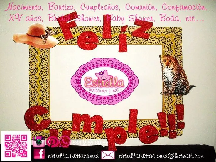 marco de fotos para fiestas #photo frame for parties #frames ...