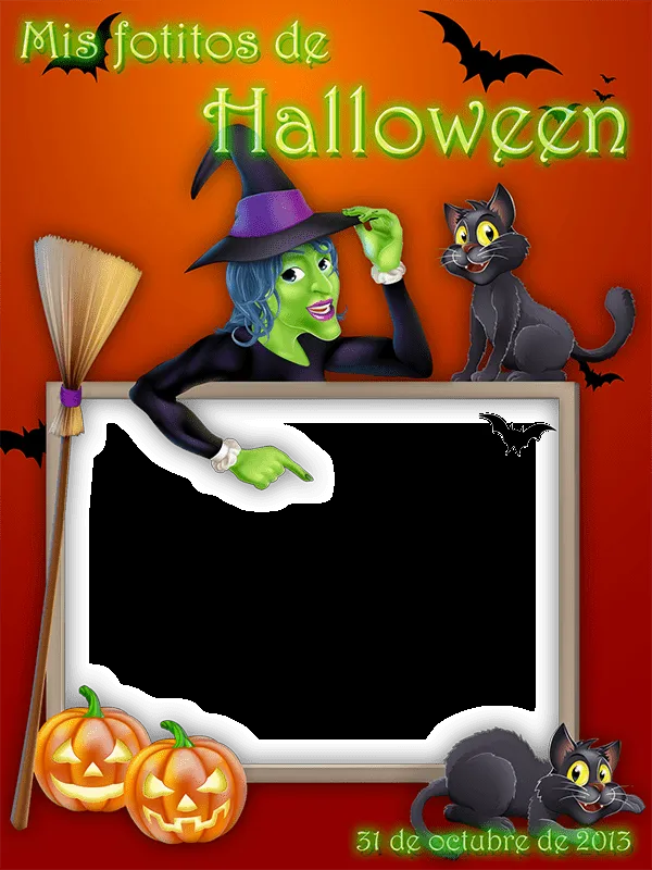 Marco para tus fotos de Halloween - Marcos en psd y png para ...
