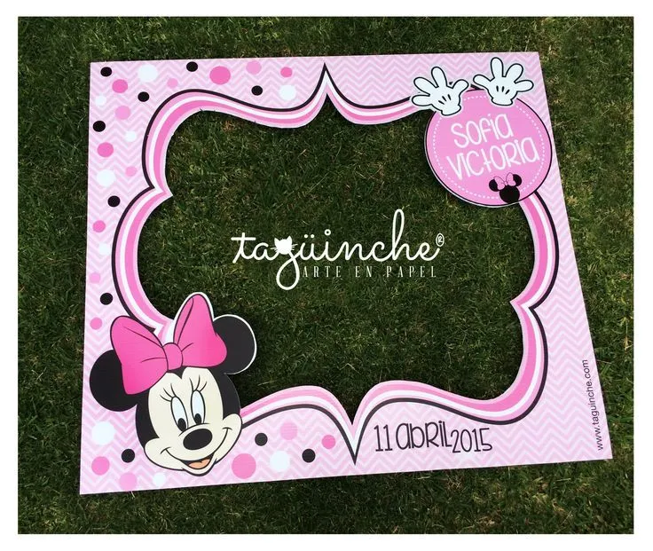 Marco para fotos Minnie Mouse www.taguinche.com | Letreros para ... Marco para fotos Minnie Mouse www.taguinche.com | Letreros para ...