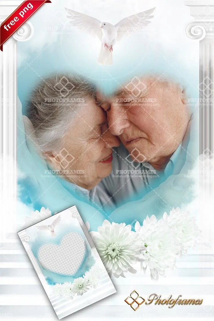 Marco para fotos simulando el cielo, para poner fotos en forma de corazón | Photo Frames Marco para fotos simulando el cielo, para poner fotos en forma de corazón | Photo Frames